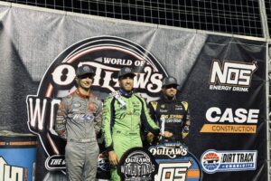 Podium for Sprint Cars Feature